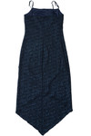 Vintage Dark Blue Sparkly Midi Dress