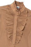Vintage Ruffle Collar Koret Button Up Shirt