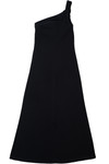 Vintage One Shoulder Bedazzled City Triangles Maxi Dress