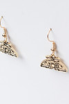 Gold Lunar Moth Earrings