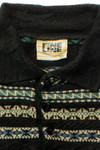 Vintage Fine Line Polo Collar 80s Sweater 4381