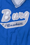 Vintage "Burg Baseball" Windbreaker Pullover Lightweight Jacket