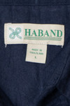 Haband Navy Lightweight Flannel Shirt