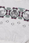 Vintage "Minnesota" Wolves Wraparound Print Art Unlimited Sweatshirt