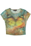 Blurred Butterfly Mesh Tee