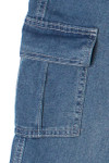 Belted Flare Cargo Jeans