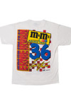 Vintage 1999 Ernie Irvan 36 M&M's Racing Team NASCAR T-Shirt