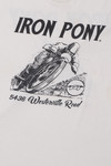 Vintage "Iron Pony" Motorcycle Front/Back Print T-Shirt