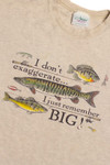 Vintage "I Don't Exaggerate... I Just Remember BIG!" Fishing Heavyweight T-Shirt (1990s)