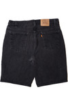 Vintage Levi's 550 Orange Tab Black Shorts (1990s)