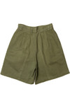 Vintage Olive Green Styles To Go High Waisted Shorts