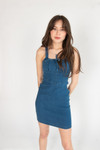 Corset Bodice Denim Mini Dress