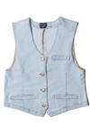 Light Wash Denim Vest