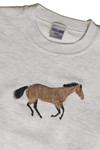 Vintage Horse Embroidered Sweatshirt