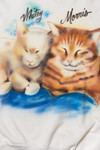 Vintage 1993 "Whitey" & "Morris" Air Brushed Cats Sweatshirt