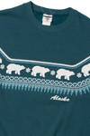 Vintage "Alaska" Polar Bear Pattern Sweatshirt