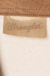 Wrangler Suede Lined Embroidered Fleece Vest