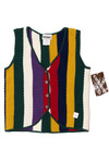 Vintage Deadstock NWT Striped Knitwaves Vest