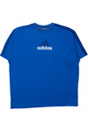 Adidas Trefoil Spellout Logo Striped Sleeve T-Shirt