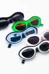 Oval Outline Frame Sunglasses