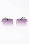 Rimless Rectangle Sunglasses