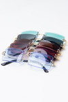 Rimless Rectangle Sunglasses