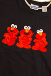 Vintage Sesame Street Three Elmos Embroidered Sweatshirt (1990s)