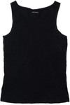  Harley Davidson Black On Black Bedazzled Logo Ribbed Tank Top