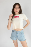 Vintage Homemade Janis Joplin Cropped T-Shirt (1960s)