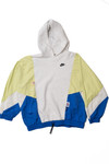 Upcycled Nike Sportswear Windbreaker Sleeve Sweatshirt Hoodie