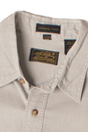 Eddie Bauer Gray Khaki Button Up Shirt