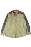 Mossy Oak Apparel Real Tree Camo Detail Button Up Shirt