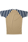 Vintage Striped Sleeve Blank Rawlings Baseball Jersey