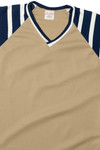 Vintage Striped Sleeve Blank Rawlings Baseball Jersey