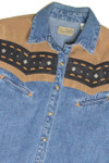 Vintage Wrangler Denim Button Up Shirt