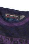 Vintage Botany 500 Patterned 80s Sweater