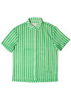 Green Cabana Knit Button Up Shirt