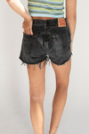 Vintage Black Levi's Cut Off Denim Shorts (sz. 34)