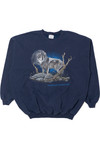 Vintage Distressed "American Outdoors" Wolf Moon Sweatshirt