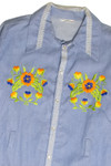 Vintage Made In Mexico Floral Button Up Shirt