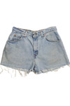 Levi's 565 Orange Tab Cut Off Denim Shorts 1390