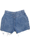 Vintage High Waisted Denim Cut Off Shorts (1980s)