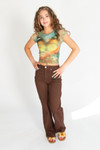 Brown Wide Leg Jeans 