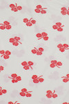 Vintage Cherry Print Polyester Top
