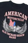 Vintage Old Orchard Beach American Motorcycle T-Shirt