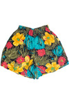Vintage Floral High Waisted Lightweight Jaclyn Smith Shorts