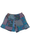 Knit Patchwork Shorts