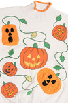 Vintage Jack O'Lantern Halloween Pumpkins Turtleneck Sweatshirt