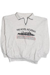 Vintage "The Hotel Alcatraz" Quarter Zip Pocket Sweatshirt