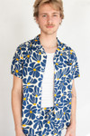 Cobalt Daisy Button Up Shirt